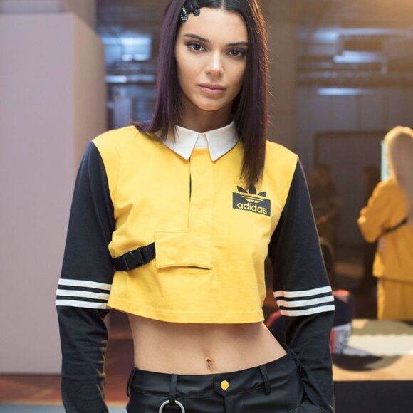 Olivia Oblanc x Adidas x Kendall Rugby Crop Top - Picture 1 of 6